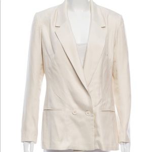 Apiece Apart ivory silk blazer